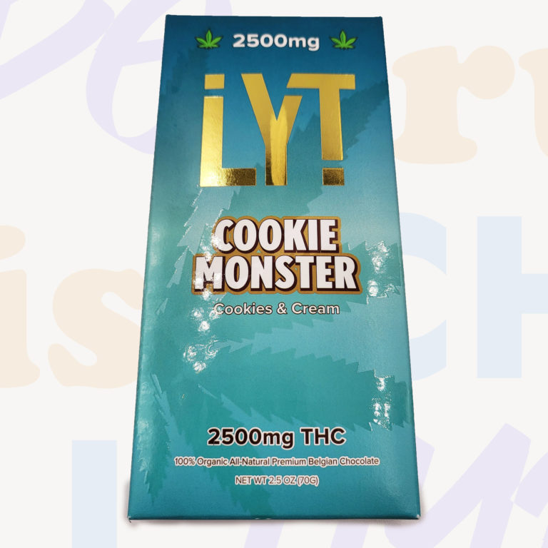 LYT 100% Organic, THC Infused, All-Natural Premium Belgian Chocolate 2500mg of total THC